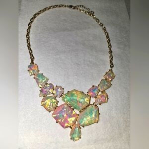 Colorfully  Vibrant Faux Opal Necklace